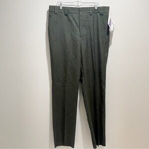 BLAUER 8560 4-Pocket Wool Blend Trousers 42 Reg OD Green Unhemmed Women’s 22